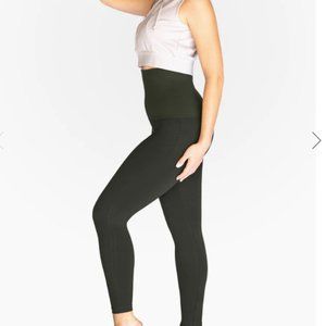 BELLY BANDIT® Mother Tucker® Postpartum Compression Leggings Small Olive